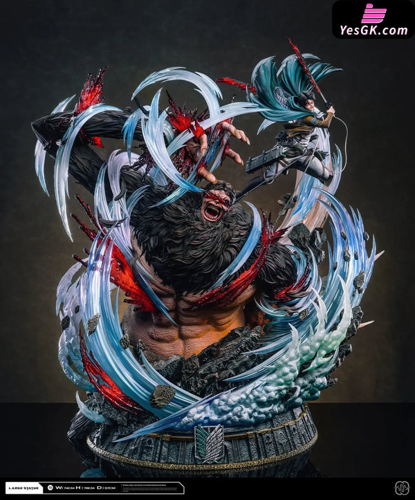 Attack on Titan Captain 2.0 Ackerman Levi VS Zeke GK Statue - Hertz Studio [In-Stock] - Full Payment - Attack on Titan