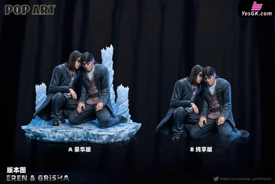 Attack on Titan Character Arc 002 Father is kind and son is filial Eren & Grisha GK Statue - POP.ART Studio [In-Stock]
