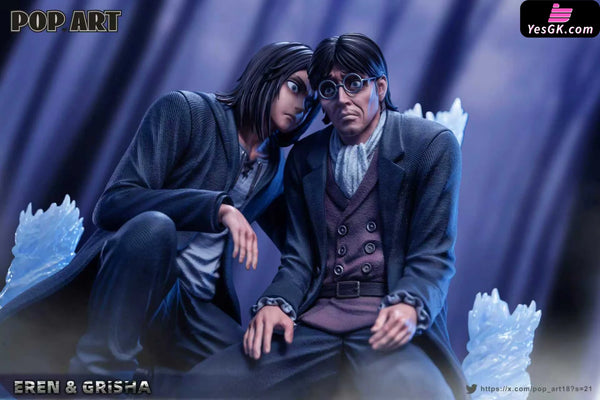 Attack on Titan Character Arc 002 Father is kind and son is filial Eren & Grisha GK Statue - POP.ART Studio [In-Stock]