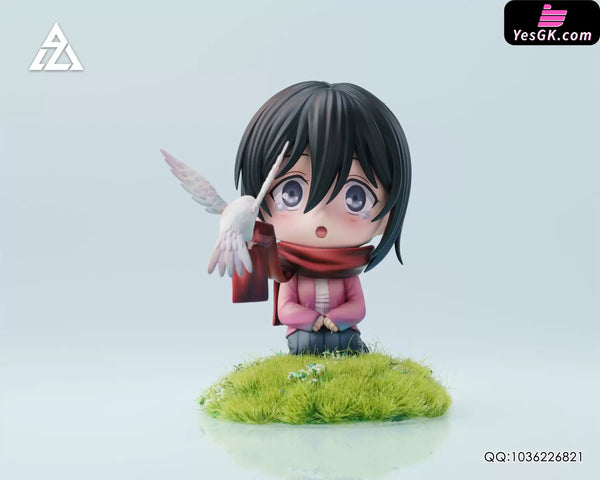 Attack on Titan Chibi Mikasa Under the Tree Statue - AZ Studio [In-Stock] - Full Payment / B Version - Attack on Titan