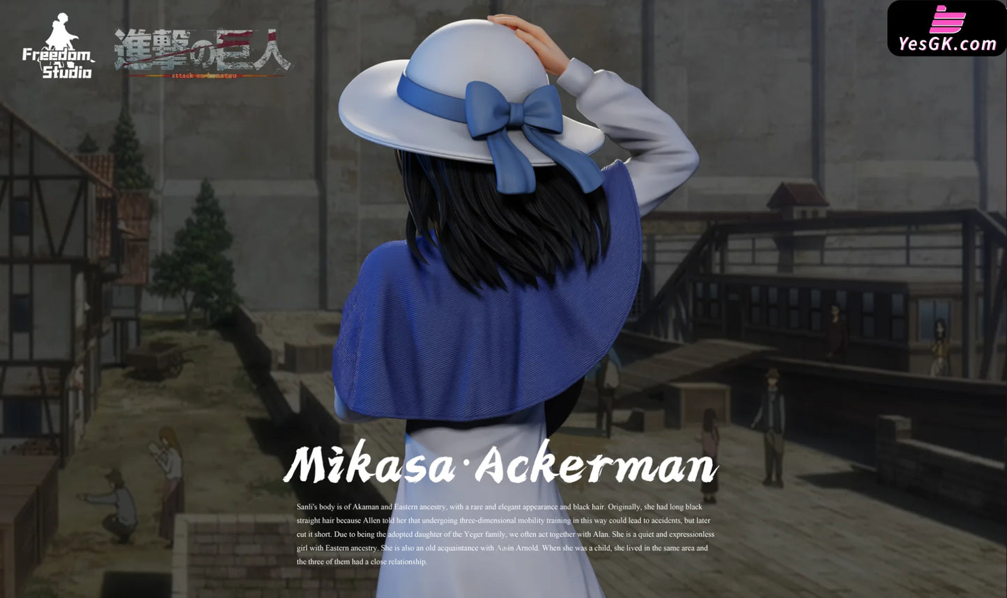 Attack On Titan Childhood Mikasa Resin Statue - Freedom Studio [Pre-Order]