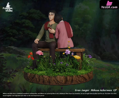 Attack On Titan Episode 13: Eren Jeager Mikasa Ackerman Resin Statue - Freedom Studio [Pre - Order]