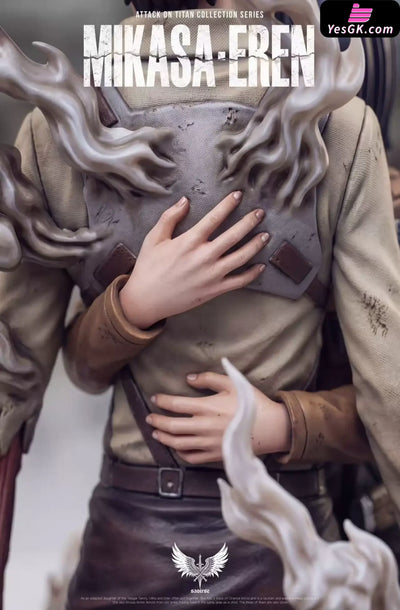 Attack On Titan Eren & Mikasa Embrace Statue - Saoirse Studio [Pre-Order] - Attack on Titan