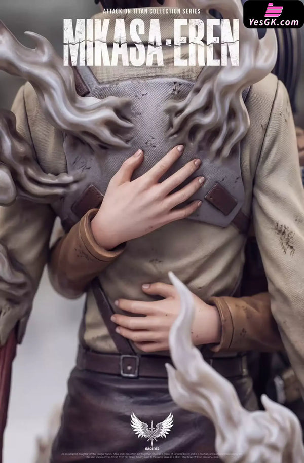 Attack On Titan Eren & Mikasa Embrace Statue - Saoirse Studio [Pre-Order] - Attack on Titan