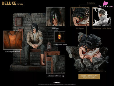 Attack On Titan Eren Yeager And Resin Statue - Chikara Studio [In-Stock] Full Payment / Deluxe