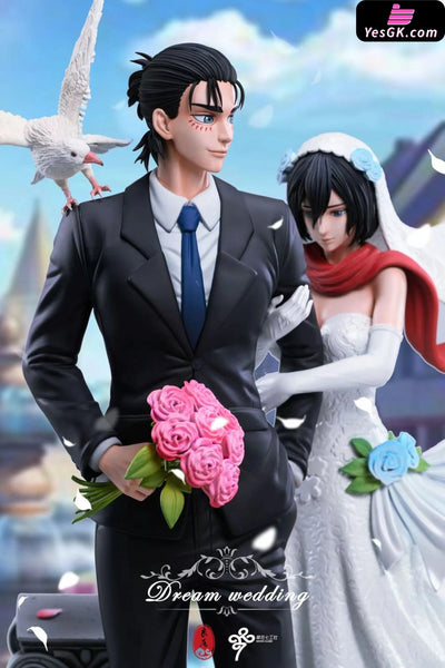 Attack On Titan Eren Yeager Mikasa Ackerman Wedding Statue - Lc Studio [Pre - Order] Deposit / A