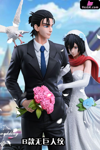 Attack On Titan Eren Yeager Mikasa Ackerman Wedding Statue - Lc Studio [Pre - Order] Deposit / B