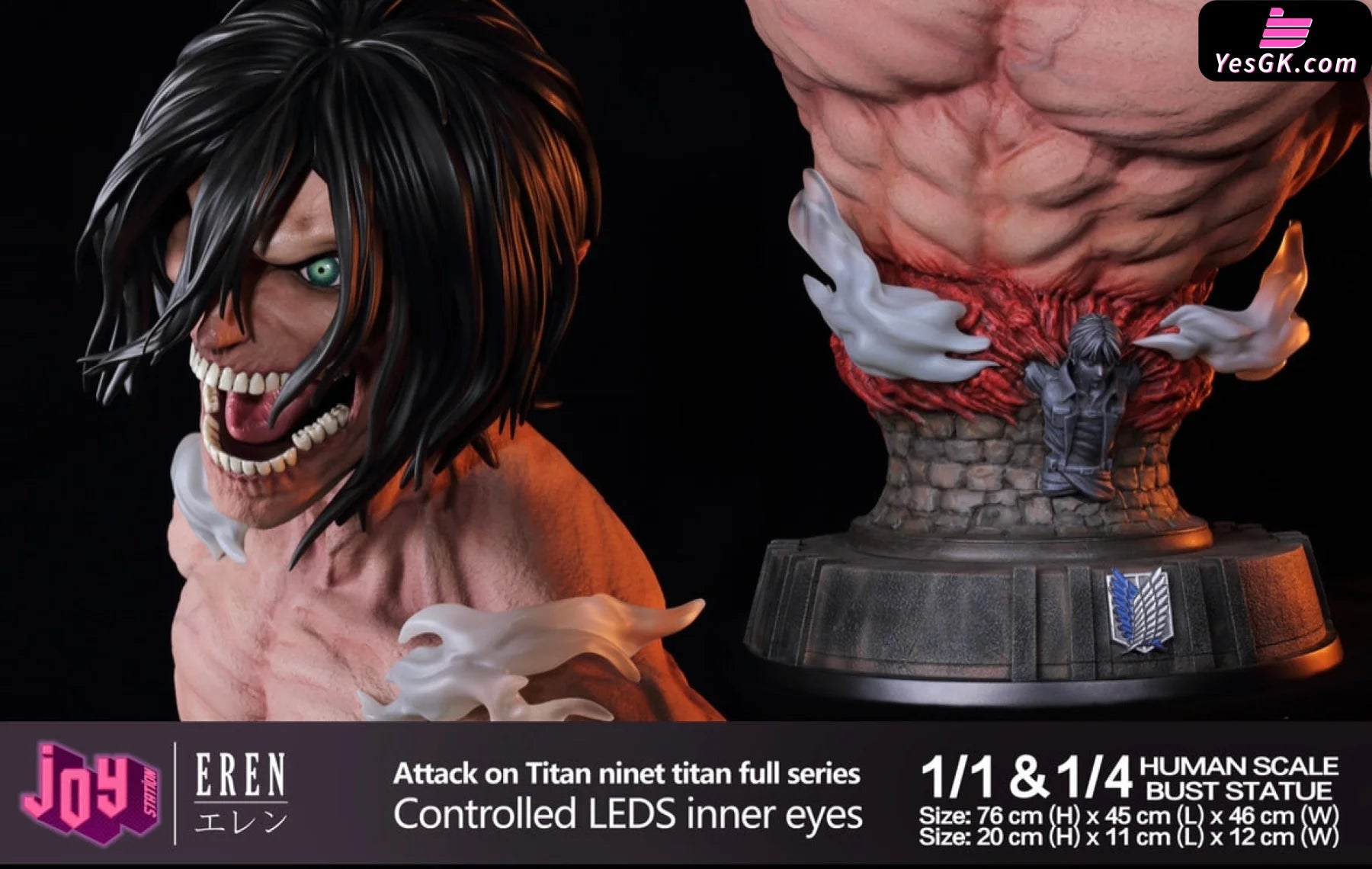 Attack On Titan Eren Yeager Resin Statue - Joy Station Collectibles [Pre-Order Closed] On