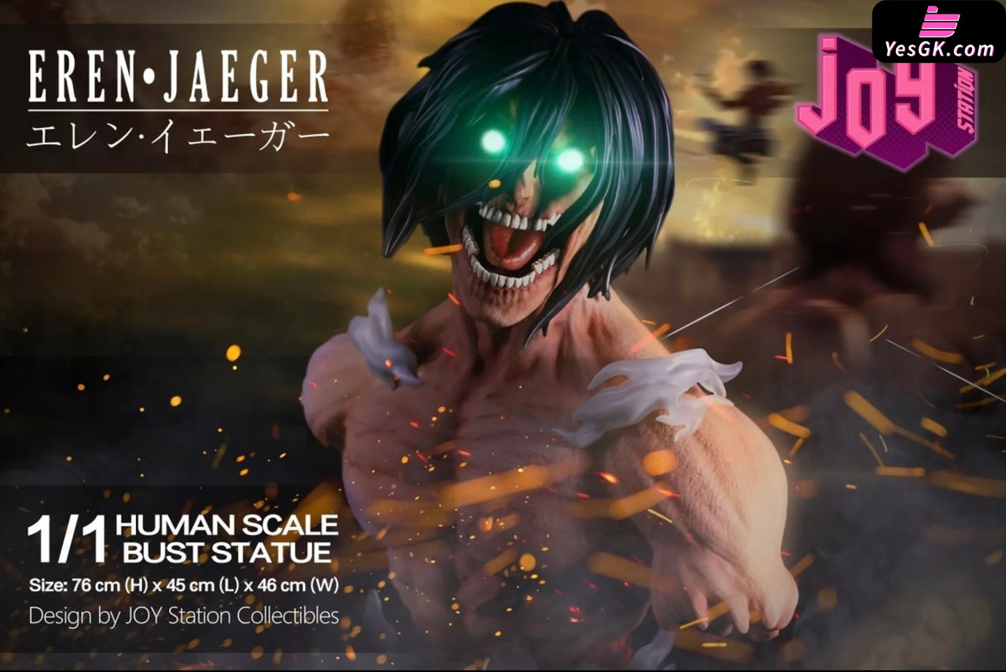 Attack On Titan Eren Yeager Resin Statue - Joy Station Collectibles [Pre-Order Closed] Full Payment