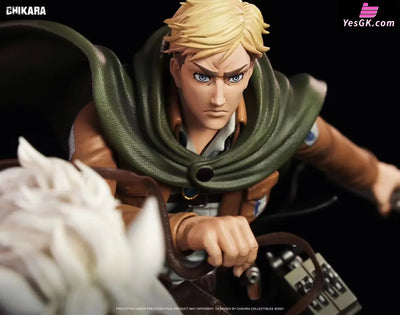 Attack On Titan Erwin Smith And Beast Resin Statue - Chikara Studio [Pre-Order] On