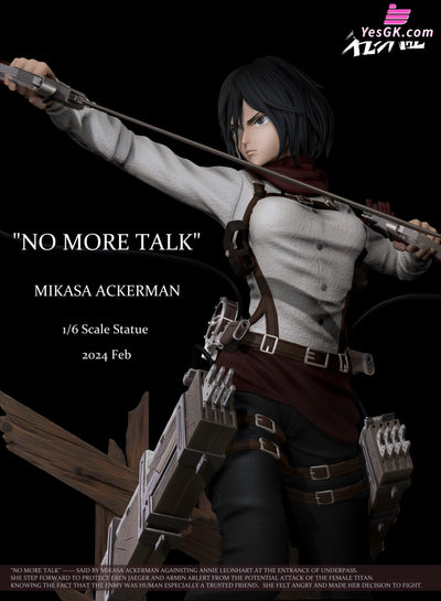 Attack On Titan Famous Scene #10 Mikasa Drawing The Sword Statue - Typical Studio [Pre - Order]