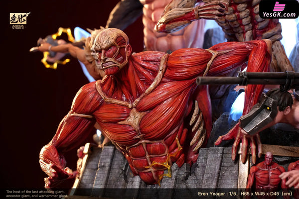 Attack On Titan Giant #1 Eren Yeager Throne Resin Statue - Zaohua Studio [Pre-Order]