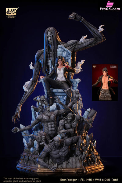 Attack on Titan Giant #1 Eren Yeager Throne Resin Statue - ZaoHua Studio [In-Stock] Full Payment / Collector’s Edition