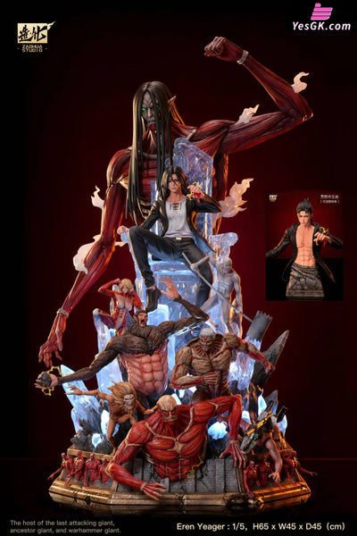 Attack on Titan Giant #1 Eren Yeager Throne Resin Statue - ZaoHua Studio [In-Stock] Full Payment / Extinct Edition