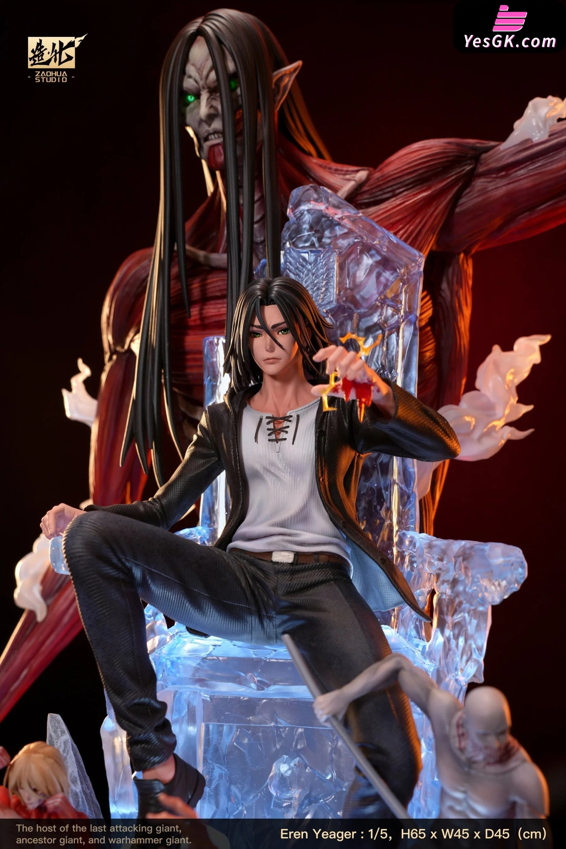 Attack on Titan Giant #1 Eren Yeager Throne Resin Statue - ZaoHua Stud –  YesGK