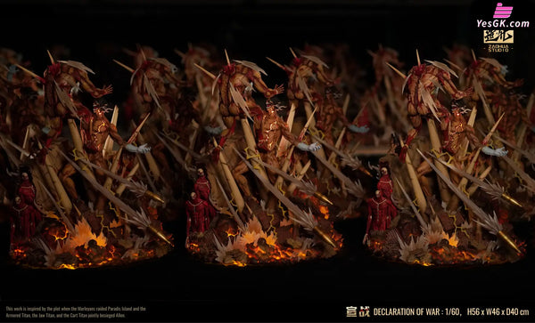 Attack on Titan GIANT BATTLE SERIES Declaration Of War Resin Statue - ZAO HUA Studio [In-Stock] Attack on Titan