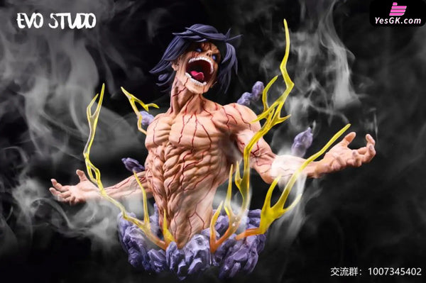Attack on Titan - Giant Eren Yeager Half-Portrait Statue - EVO Studio [In-Stock] Full Payment / Solid Color Attack on