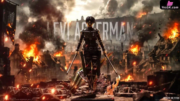 Attack on Titan Levi Ackerman Battle Statue - GO FIGURE Studio