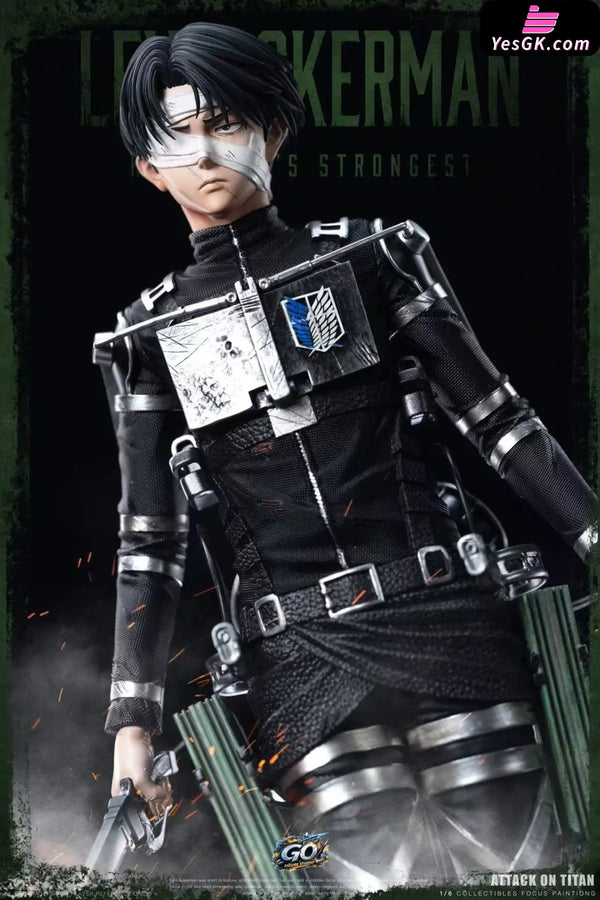 Attack on Titan Levi Ackerman Battle Statue - GO FIGURE Studio