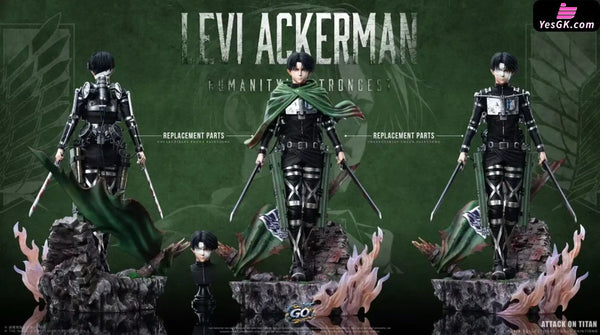 Attack on Titan Levi Ackerman Battle Statue - GO FIGURE Studio