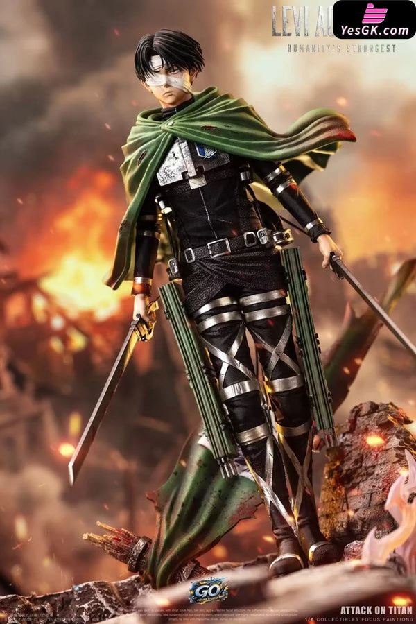 Attack on Titan Levi Ackerman Battle Statue - GO FIGURE Studio