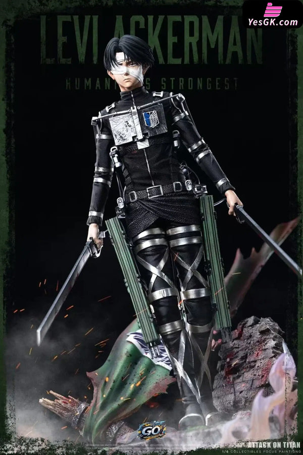 Attack on Titan Levi Ackerman Battle Statue - GO FIGURE Studio
