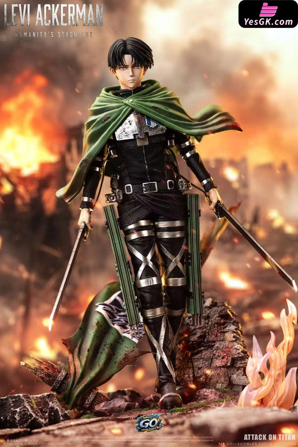 Attack on Titan Levi Ackerman Battle Statue - GO FIGURE Studio