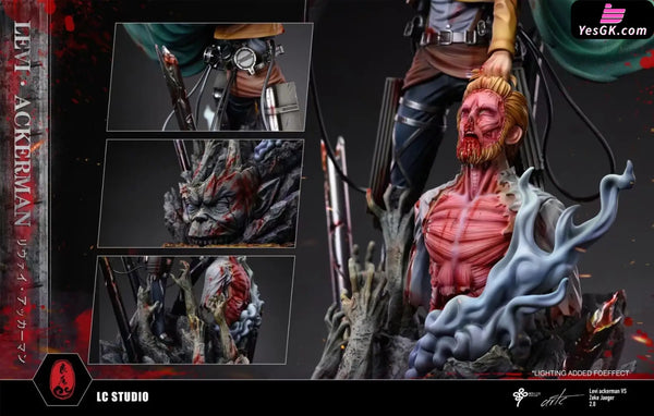 Attack On Titan Levi Ackerman Carrying Zeke Yeager Resin Statue - Lc Studio [In Stock] Attackontitan