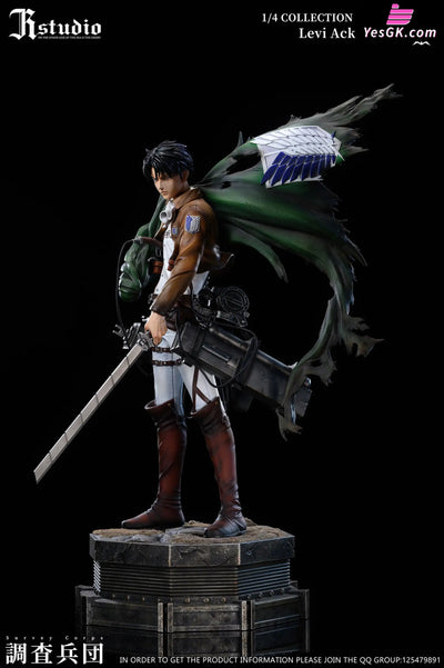 Attack On Titan Levi Ackerman Erwin Smith Statue - Jr Studio [Pre - Order]