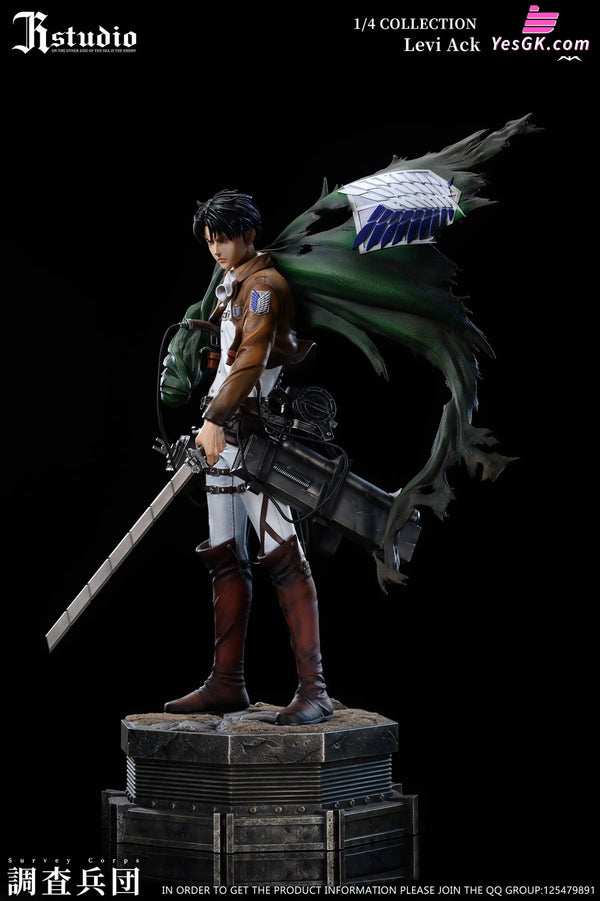 Attack On Titan Levi Ackerman Erwin Smith Statue - Jr Studio [Pre - Order]