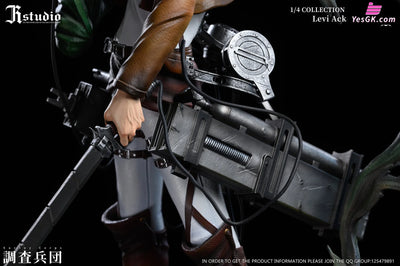 Attack On Titan Levi Ackerman Erwin Smith Statue - Jr Studio [Pre - Order]