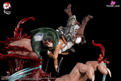 Attack on Titan Levi Ackerman VS Beast Titan 1/6 Statue - Kitsune Statue Studio [In-Stock] - Full Payment - Attack on