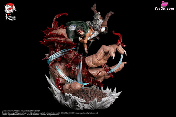 Attack on Titan Levi Ackerman VS Beast Titan 1/6 Statue - Kitsune Statue Studio [In-Stock] - Full Payment - Attack on