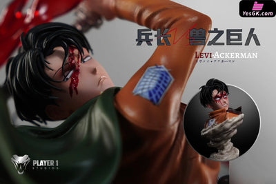 Attack On Titan Levi Vs Beast Statue - Player 1 Studio [Pre - Order]