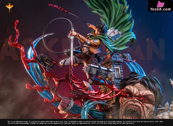 Attack on Titan Levi vs Zeke Resin Statue - DT Studio [In -Stock] Full Payment Attack on Titan