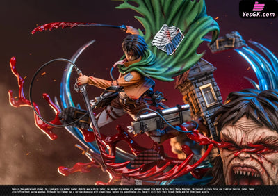 Attack on Titan Levi vs Zeke Resin Statue - DT Studio [In -Stock] Full Payment Attack on Titan