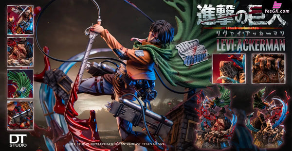 Attack on Titan Levi vs Zeke Resin Statue - DT Studio [In -Stock] Full Payment Attack on Titan