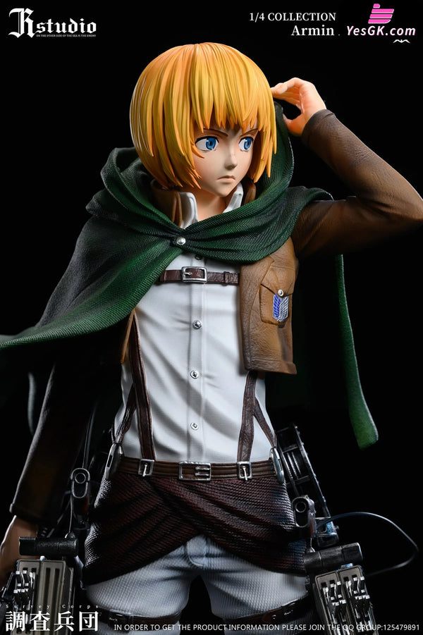 Attack On Titan Mikasa Ackerman Armin Arlert Statue - Jr Studio [Pre - Order]