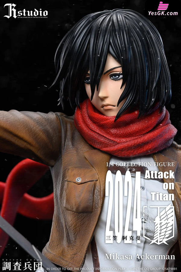Attack On Titan Mikasa Ackerman Armin Arlert Statue - Jr Studio [Pre - Order] Deposit /