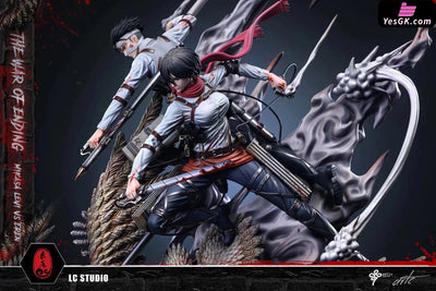 Attack On Titan Mikasa Levi Vs The Founding Statue - Lc Studio [Pre - Order]