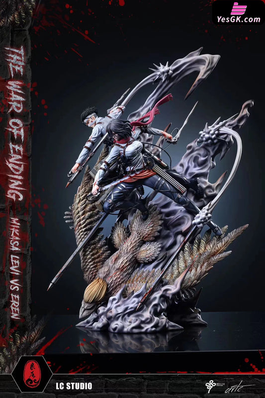 Attack On Titan Mikasa Levi Vs The Founding Statue - Lc Studio [Pre - Order] Deposit / &