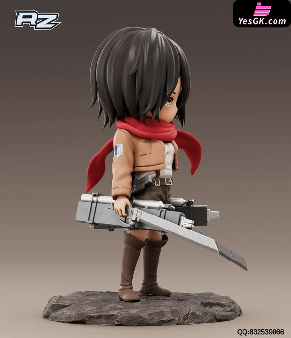 Attack On Titan Q Version Mikasa Resin Statue - Rz Studio [Pre - Order]