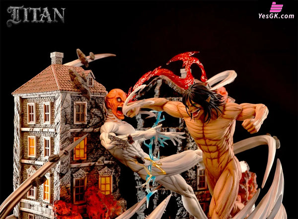 Attack on Titan The Great Titan #1 War Hammer Titan VS Attack Titan Statue - TITAN Studio [Pre-Order] - Attack on Titan