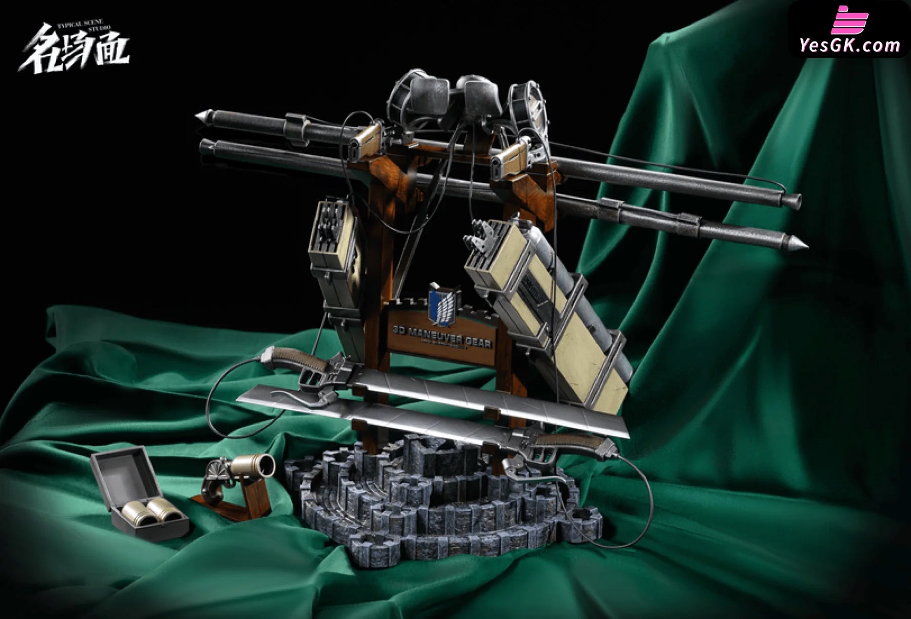 Attack on Titan Typical Scene #008 Attack on Titan 3D Maneuver Gear and Badge
