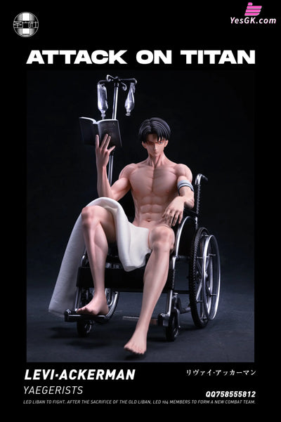 Attack On Titan Wheelchair Captain Levi Statue - Sgs Studio [Pre-Order]