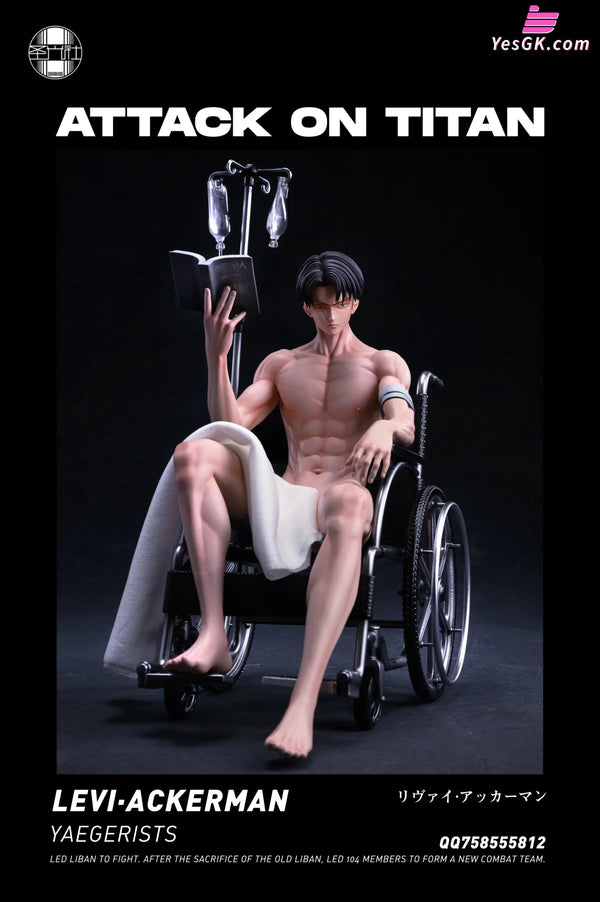 Attack On Titan Wheelchair Captain Levi Statue - Sgs Studio [Pre-Order]