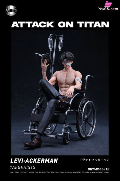 Attack On Titan Wheelchair Captain Levi Statue - Sgs Studio [Pre-Order]