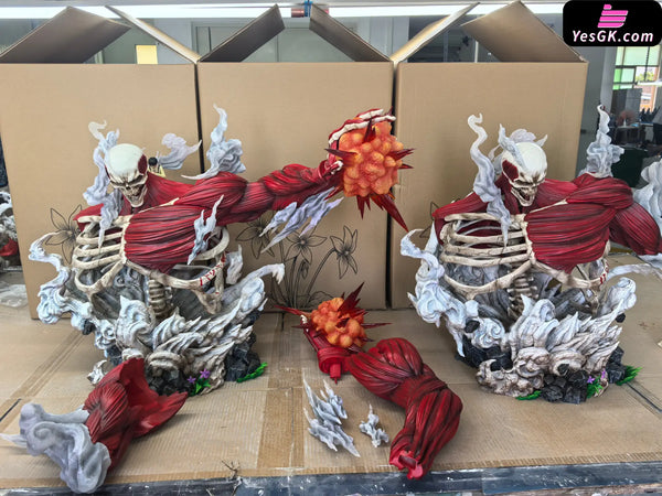 Attack on Titan Where the Left Hand Goes Eren & Skeleton Attack Titan GK Statue - AZ Studio [In-Stock] - Full Payment
