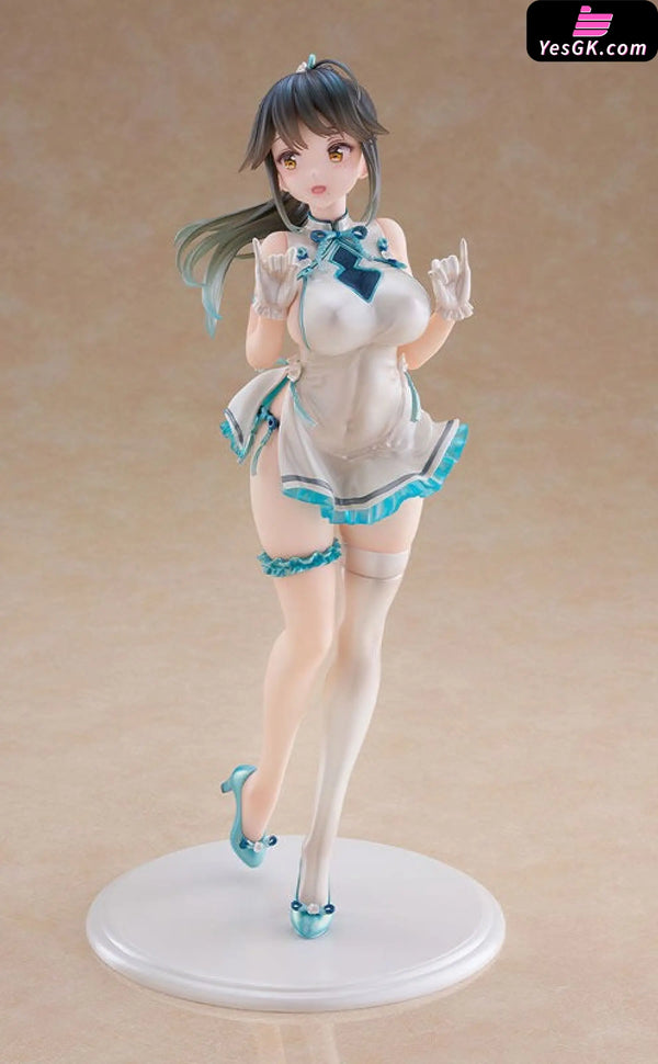 Avian Romance Pink Label Ponytail Girl: Qipao (Licensed) Figure - WAVE Studio [Pre-Order] Others
