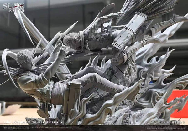 Attack on Titan SSS Titan Battle Series Levi Ackerman VS Reiner Braun 1/6 GK Statue - Sure Studio [Pre-Order]